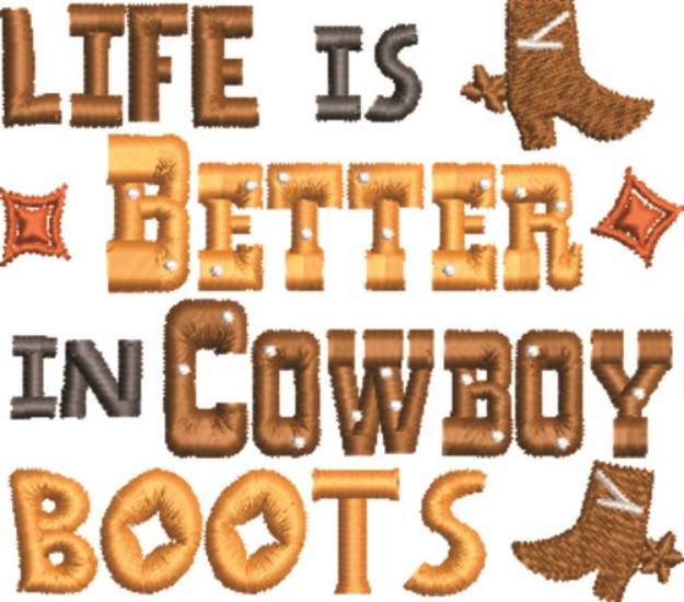 Picture of Cowboy Life Machine Embroidery Design