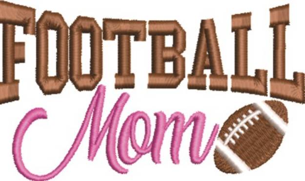 Picture of Football Mom Machine Embroidery Design