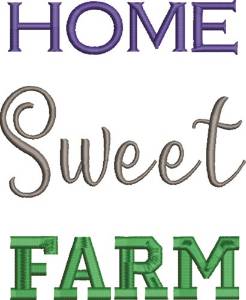 Picture of Home Sweet Farm Machine Embroidery Design