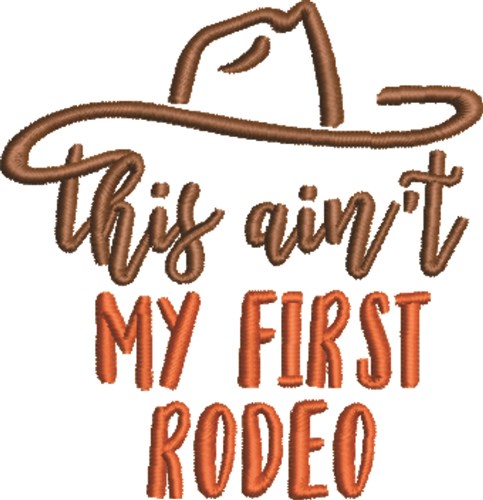 First Rodeo Machine Embroidery Design