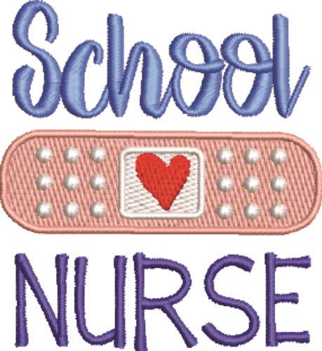 School Nurse Machine Embroidery Design