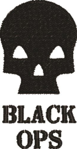 Black Ops Machine Embroidery Design