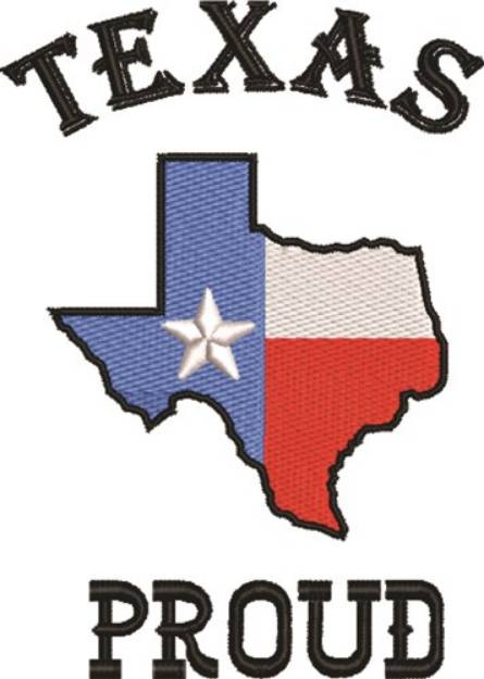 Picture of Texas Proud Machine Embroidery Design