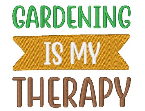 Gardening Therapy Machine Embroidery Design
