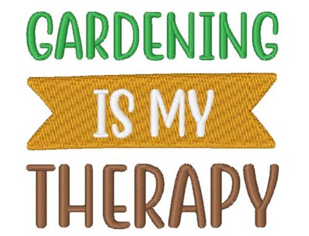 Picture of Gardening Therapy Machine Embroidery Design
