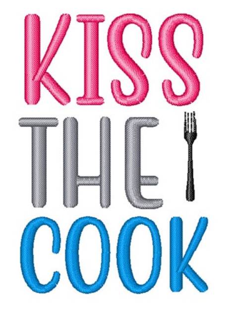 Picture of Kiss The Cook Machine Embroidery Design