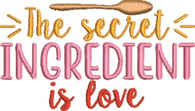 Picture of Secret Ingredient Machine Embroidery Design