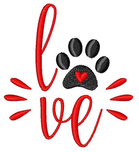 Love Pet Machine Embroidery Design