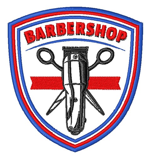 Barbershop Machine Embroidery Design