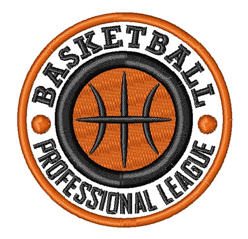 Basketball League Machine Embroidery Design