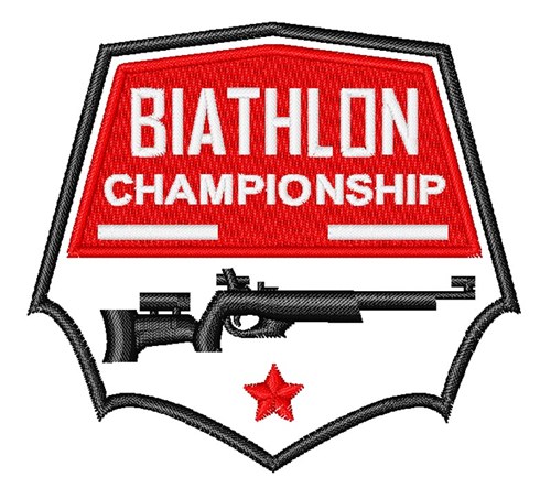 Biathlon Championship Machine Embroidery Design