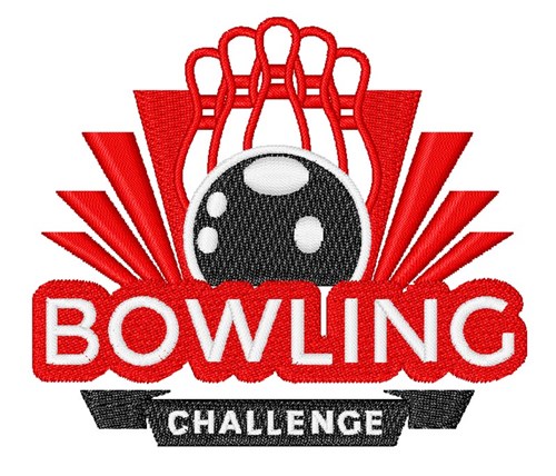 Bowling Challenge Machine Embroidery Design