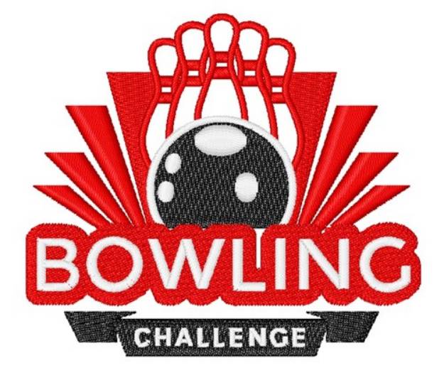 Picture of Bowling Challenge Machine Embroidery Design