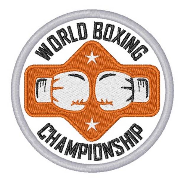 Picture of World Boxing Championship Machine Embroidery Design