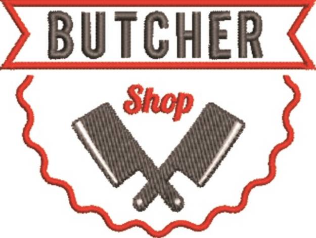 Picture of Butcher Shop Machine Embroidery Design