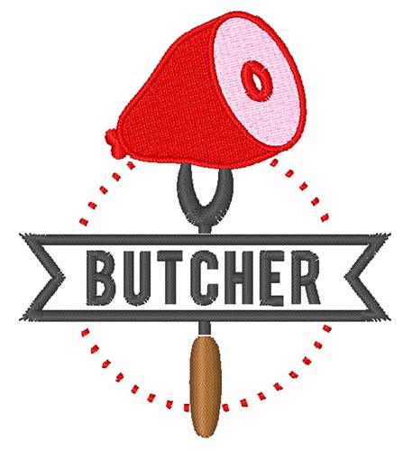Butcher Machine Embroidery Design