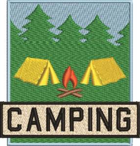 Picture of Camping Machine Embroidery Design