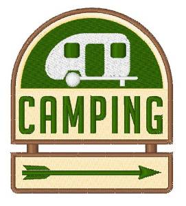 Picture of Camping Sign Machine Embroidery Design