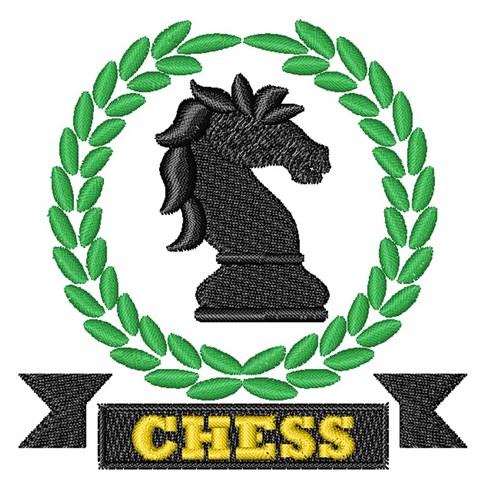 Chess Logo Machine Embroidery Design