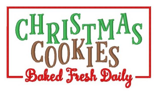 Picture of Christmas Cookies Machine Embroidery Design