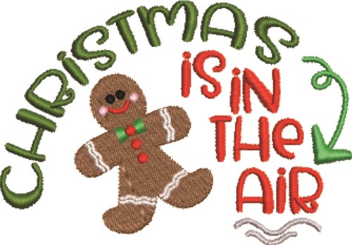Christmas In Air Machine Embroidery Design