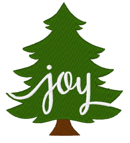 Joy Tree Machine Embroidery Design