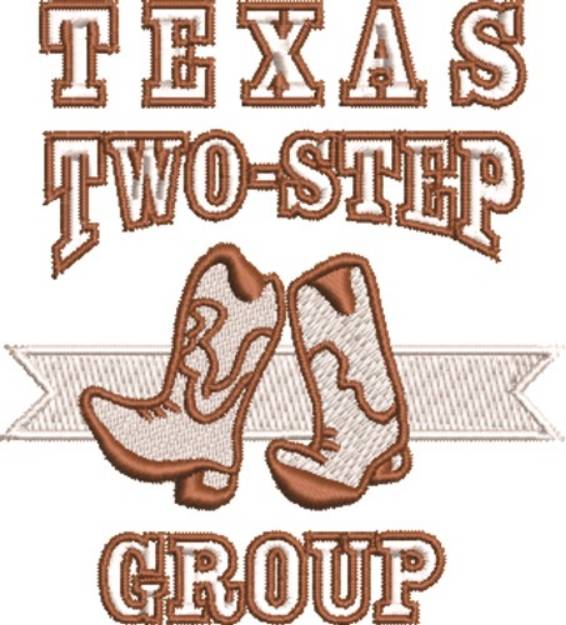 Picture of Texas Two-Step Machine Embroidery Design