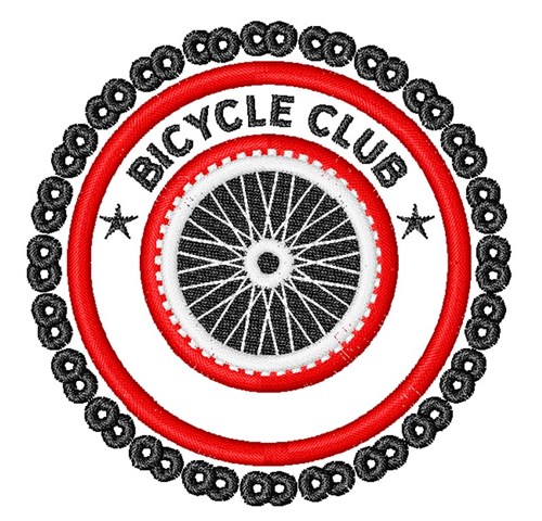 Bicycle Club Machine Embroidery Design