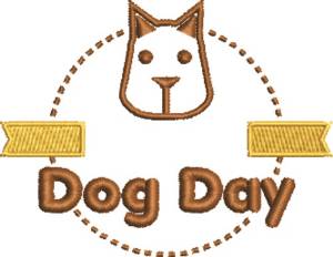 Picture of Dog Day Machine Embroidery Design