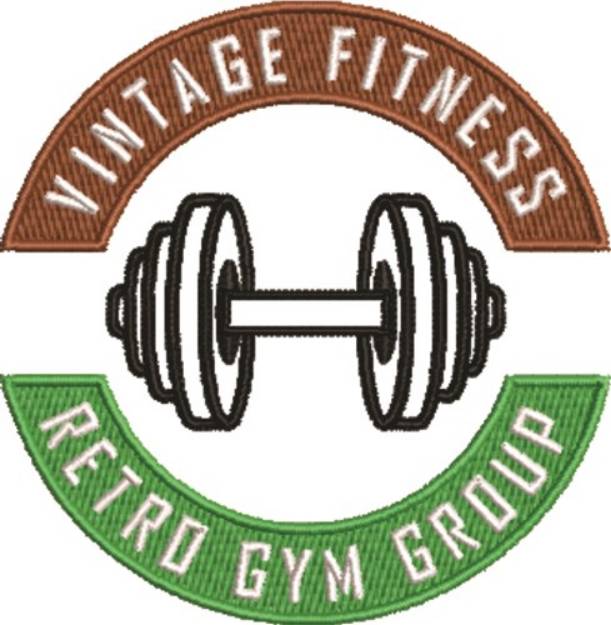 Picture of Retro Gym Group Machine Embroidery Design
