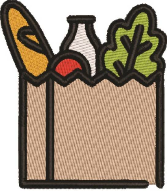 Picture of Grocery Bag Machine Embroidery Design