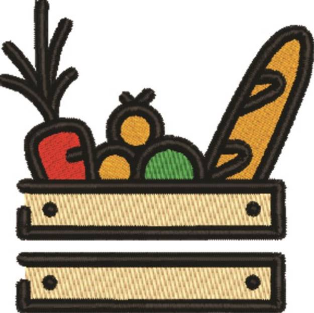 Picture of Groceries Machine Embroidery Design