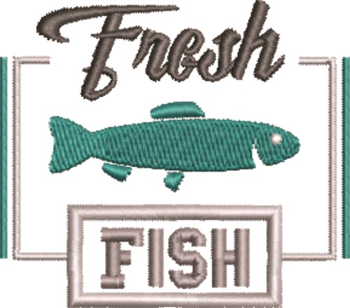 Fresh Fish Machine Embroidery Design