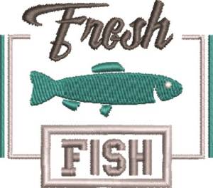 Picture of Fresh Fish Machine Embroidery Design