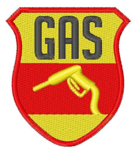 Gas Logo Machine Embroidery Design
