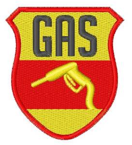 Picture of Gas Logo Machine Embroidery Design