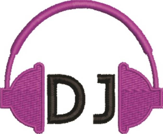 Picture of DJ Headphones Machine Embroidery Design