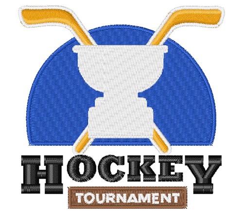 Hockey Tournament Machine Embroidery Design