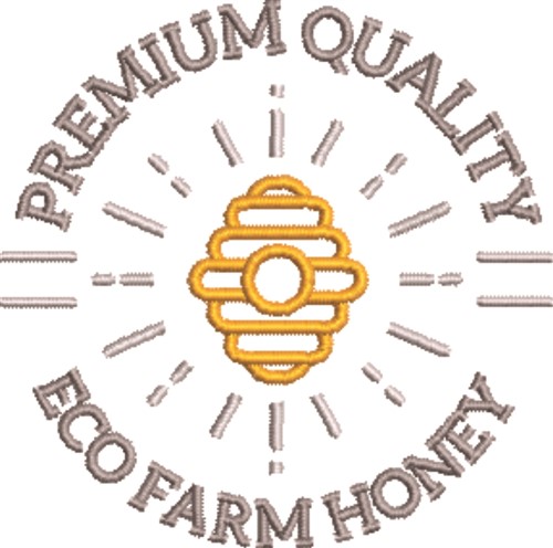 Eco Farm Honey Machine Embroidery Design