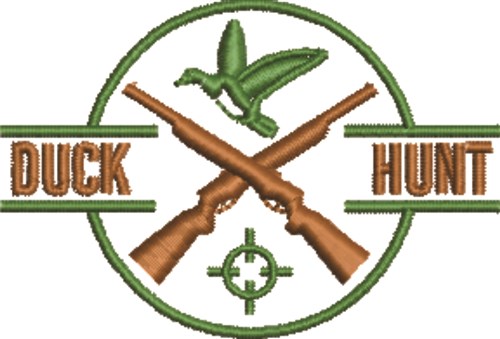 Duck Hunt Machine Embroidery Design