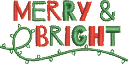 Merry & Bright Machine Embroidery Design