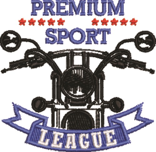 Premium Sport League Machine Embroidery Design