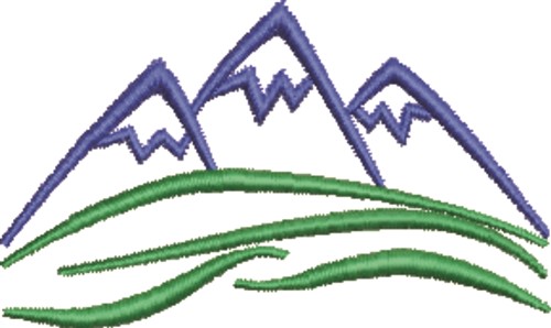 Mountains Machine Embroidery Design