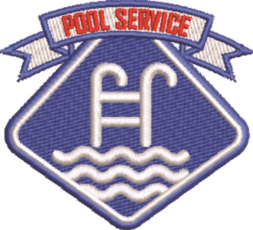 Pool Service Machine Embroidery Design