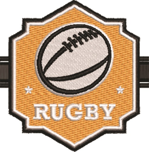 Rugby Logo Machine Embroidery Design