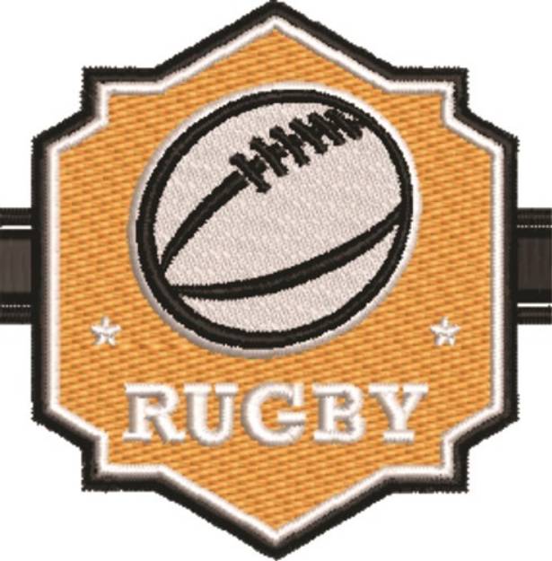 Picture of Rugby Logo Machine Embroidery Design