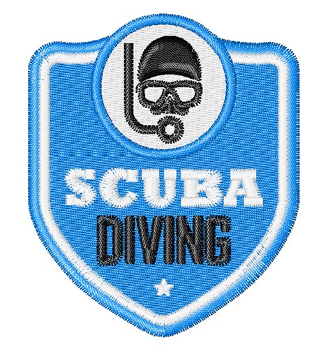 Scuba Diving Machine Embroidery Design