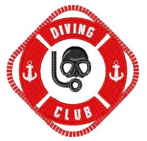 Picture of Diving Club Machine Embroidery Design