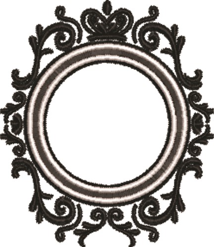 Royal Frame Machine Embroidery Design