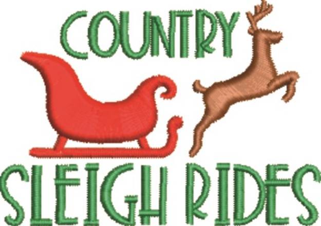 Picture of Sleigh Rides Machine Embroidery Design